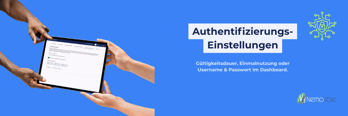 Authentifizierung-einstellungen-online-wahlen-magic-link-qr-nutzername-sso-2fa