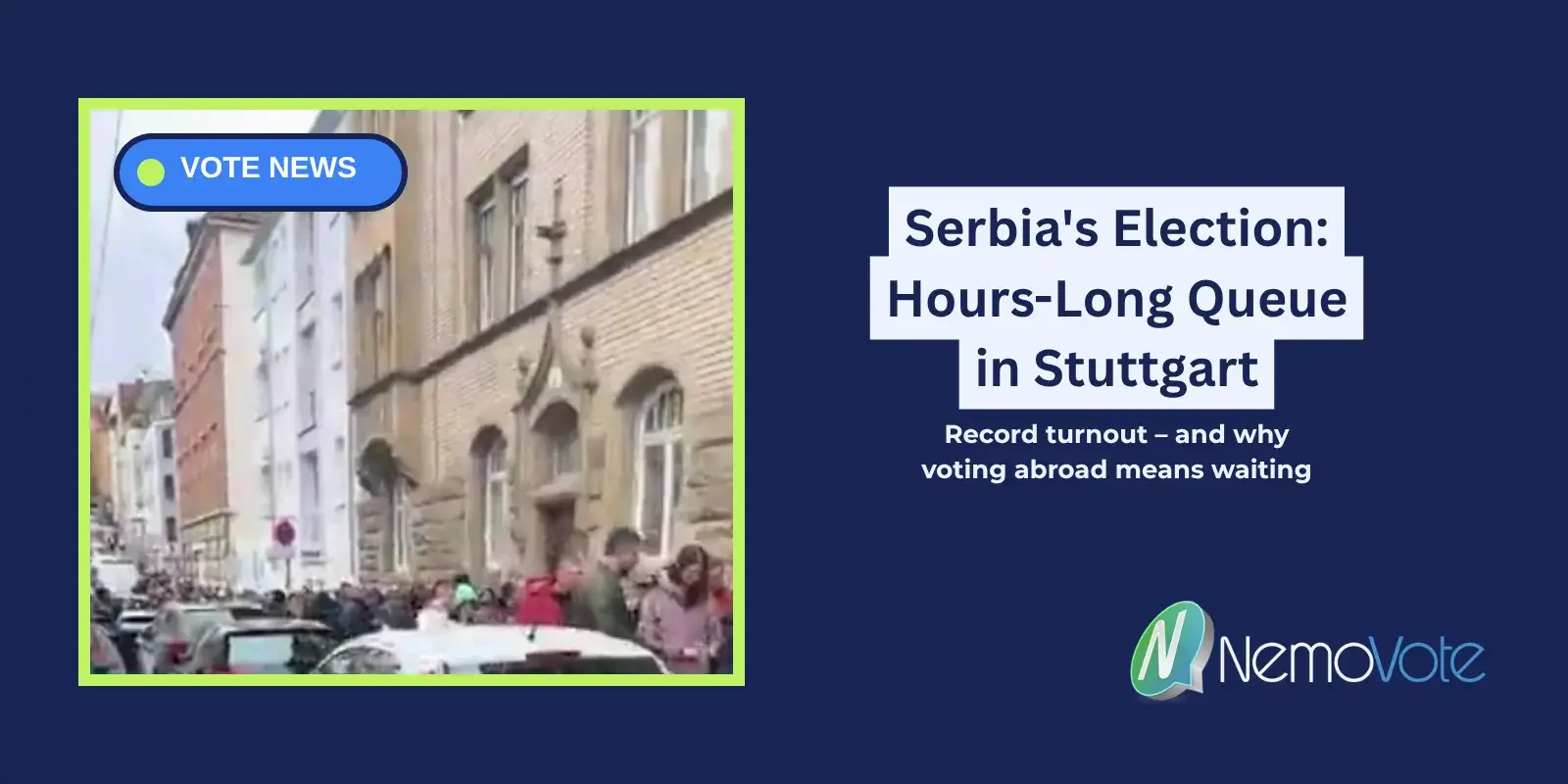 serbia election vote queue for hours